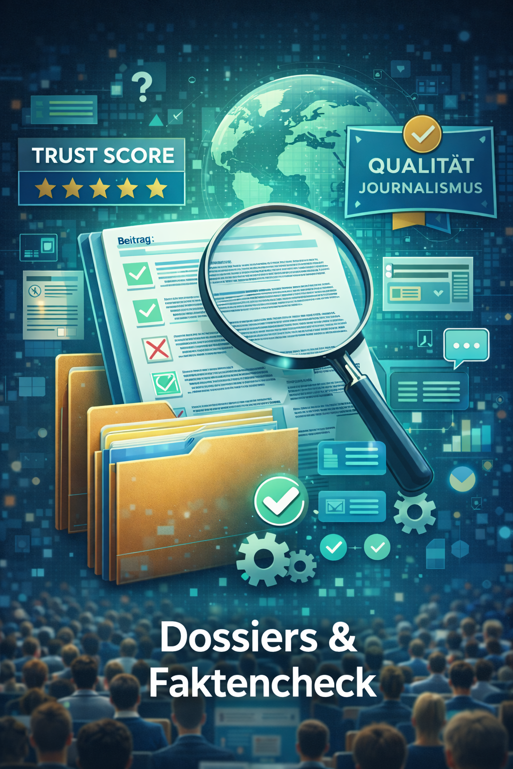 Screenshot eines Dossiers mit Quellen